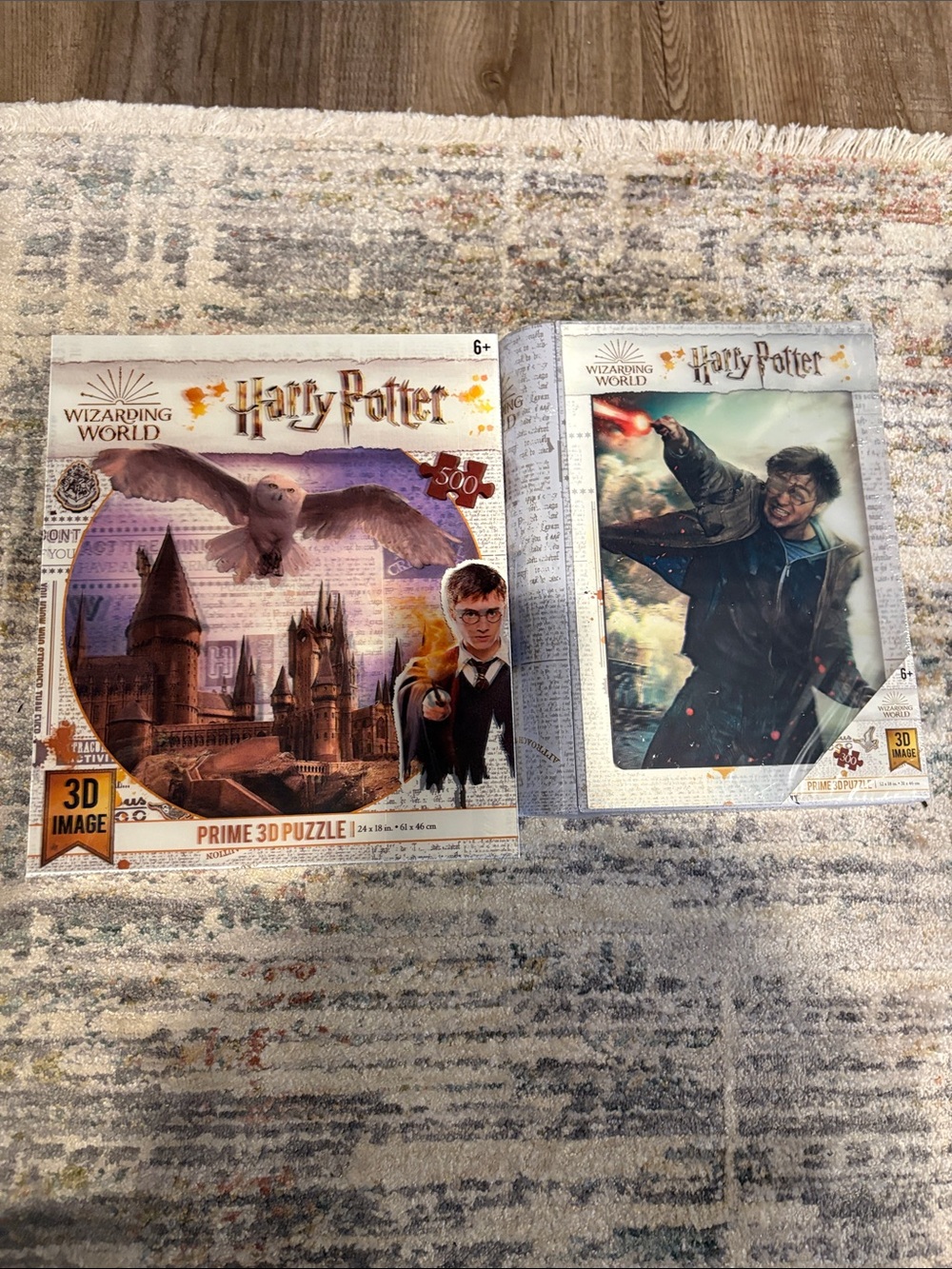Two 3D Harry Potter puzzles 500 and 300 piece